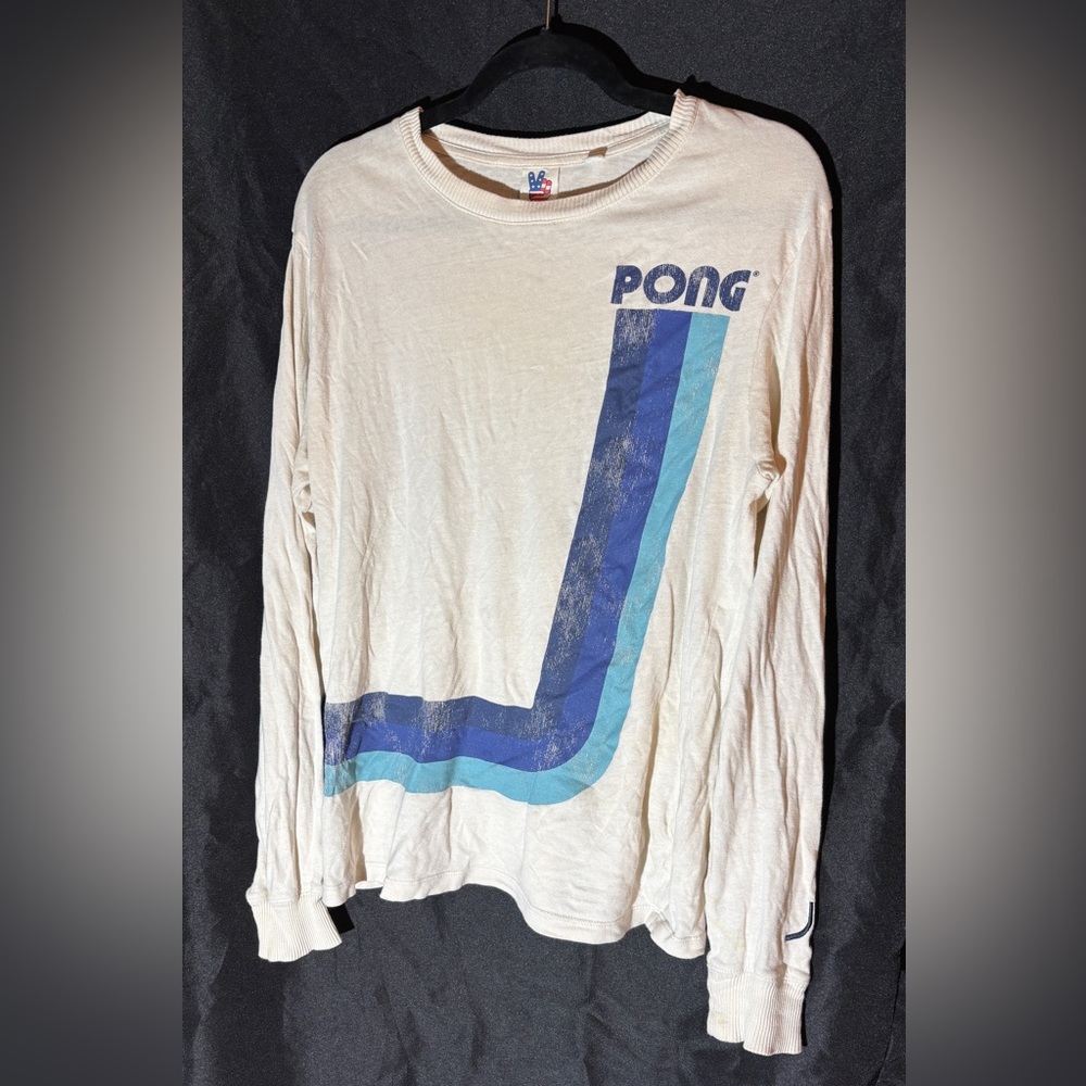 Junk Food Size small  Retro ATARI PONG Long Sleeve T Shirt size small